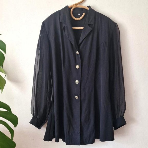 Sheer Sleeve Shirt - Picture 6 of 6